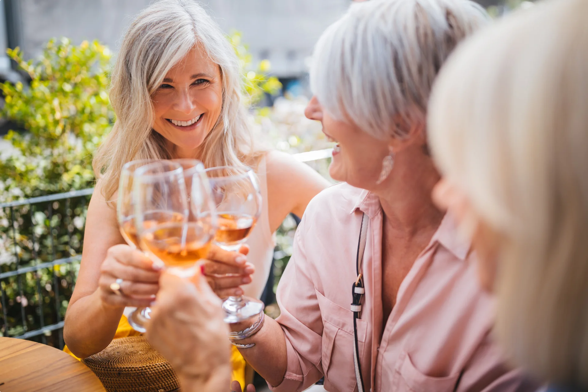 Residents celebrating together