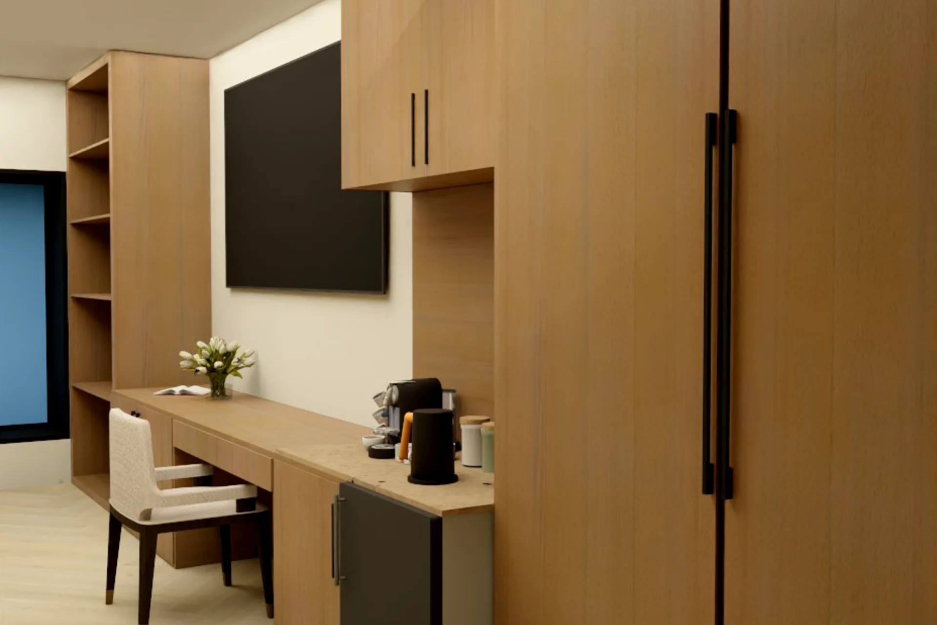 Renovated studio standard suite interior